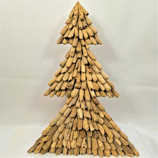 Houten kerstboom drijfhout 60 cm - Mundomi